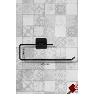 Kağıt Rulo Havluluk, Peçetelik, Yapışkanlı Tasarım, Banyo Askısı - Yapışkanlı Peçetelik/ Siyah BRL-4219