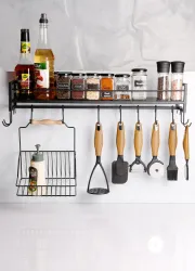 Tek Katlı Askılı Mutfak Rafı VG2005