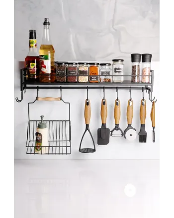 Tek Katlı Askılı Mutfak Rafı VG2005