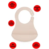 vipgross Silikon Bebek Mama Önlüğü Pembe VG-846